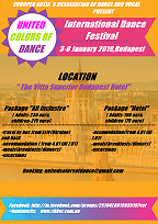 I United Colors of Dance Festival in Budapest 3-8.01.2018